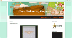 Desktop Screenshot of haurhezkuntzakanpazar.blogspot.com