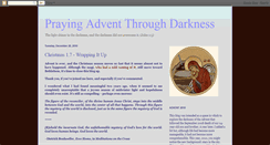 Desktop Screenshot of prayingadventthroughdarkness.blogspot.com