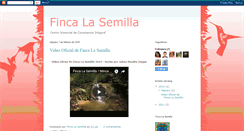 Desktop Screenshot of fincalasemilla.blogspot.com