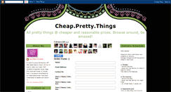Desktop Screenshot of cpt-cheapprettythings.blogspot.com