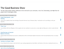 Tablet Screenshot of goodbusinessshow.blogspot.com