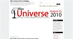 Desktop Screenshot of miss-universe-online.blogspot.com