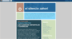 Desktop Screenshot of elsilenciozahori.blogspot.com