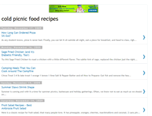 Tablet Screenshot of coldpicnicfoodrecipes.blogspot.com