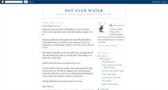 Desktop Screenshot of notevenwater.blogspot.com