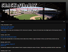 Tablet Screenshot of crack-of-the-bat.blogspot.com