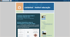 Desktop Screenshot of castanhalmelhoreducacao.blogspot.com