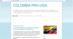 Desktop Screenshot of colombiaprovida.blogspot.com