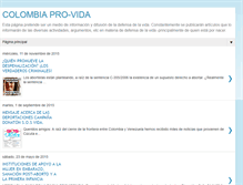 Tablet Screenshot of colombiaprovida.blogspot.com