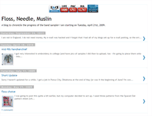 Tablet Screenshot of flossneedlemuslin.blogspot.com