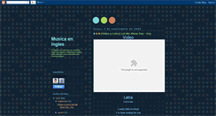 Desktop Screenshot of musiceningles.blogspot.com