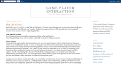 Desktop Screenshot of gameplayerinteraction.blogspot.com
