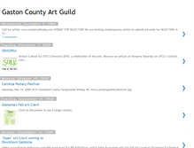 Tablet Screenshot of gastoncountyart.blogspot.com