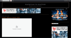 Desktop Screenshot of pacquiao-hatton2009.blogspot.com