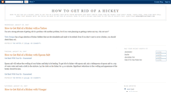 Desktop Screenshot of howtogetridofahickey.blogspot.com