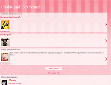 Tablet Screenshot of cookieandicecream.blogspot.com