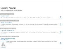 Tablet Screenshot of frugallyhonest.blogspot.com