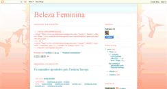 Desktop Screenshot of carolyne-belezafeminina.blogspot.com