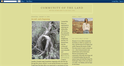 Desktop Screenshot of communityoftheland.blogspot.com