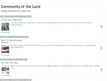 Tablet Screenshot of communityoftheland.blogspot.com