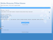 Tablet Screenshot of melakahomestays.blogspot.com