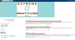 Desktop Screenshot of extremegratitude.blogspot.com