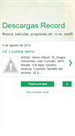 Mobile Screenshot of descargasrecord.blogspot.com