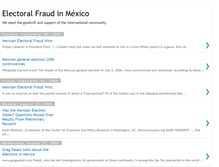 Tablet Screenshot of electoralfraudmexico.blogspot.com