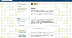 Desktop Screenshot of mannersmom.blogspot.com