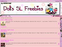 Tablet Screenshot of dollsfreebies.blogspot.com