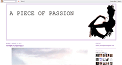 Desktop Screenshot of pieceofpassion.blogspot.com