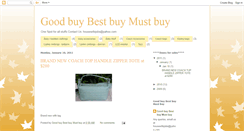 Desktop Screenshot of goodbestmustbuy.blogspot.com