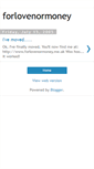 Mobile Screenshot of forlovenormoney.blogspot.com