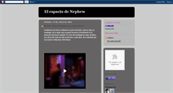 Desktop Screenshot of espaciodenephew.blogspot.com