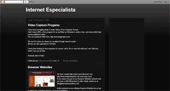 Desktop Screenshot of internetespecialista.blogspot.com