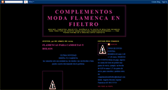 Desktop Screenshot of flamencasenfieltrocomplementos.blogspot.com