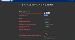 Desktop Screenshot of extraordinarilyurban.blogspot.com