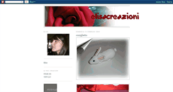 Desktop Screenshot of elisacreazioni.blogspot.com