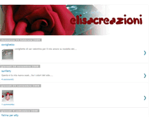 Tablet Screenshot of elisacreazioni.blogspot.com