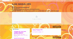 Desktop Screenshot of ajakhpa.blogspot.com