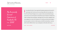 Desktop Screenshot of informationalgeometry.blogspot.com