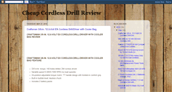 Desktop Screenshot of cheap-cordless-drill.blogspot.com