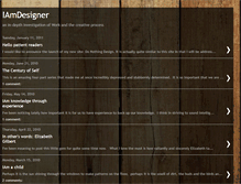 Tablet Screenshot of iamdesigneronline.blogspot.com