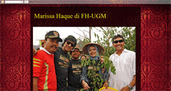 Desktop Screenshot of marissa-haque-fh-ugm.blogspot.com