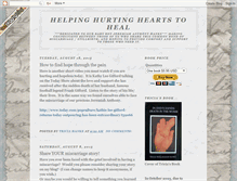Tablet Screenshot of helpinghurtingheartstoheal.blogspot.com
