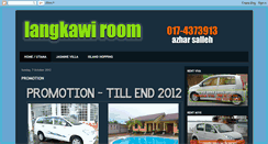 Desktop Screenshot of langkawiroom.blogspot.com