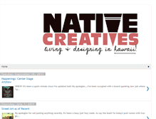 Tablet Screenshot of nativecreatives.blogspot.com