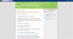 Desktop Screenshot of mapartpourlaplanete.blogspot.com