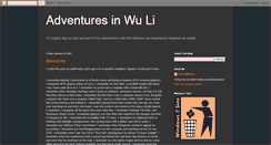 Desktop Screenshot of adventuresinwuli.blogspot.com