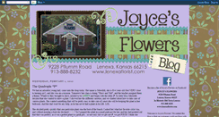 Desktop Screenshot of joycesflowers.blogspot.com